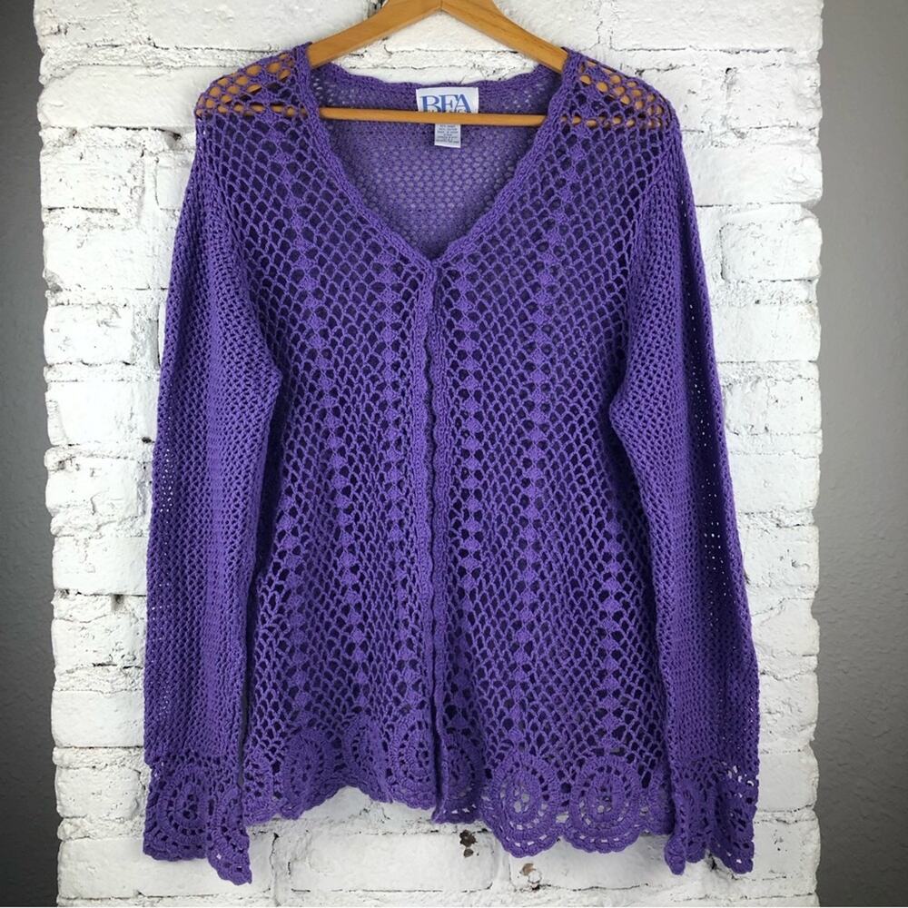 Vintage 90’s BFA Classics Open Knit Cardigan